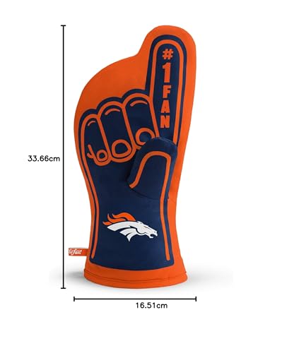 YouTheFan NFL Denver Broncos #1 rękawica do piekarnika, 33,7 cm x 16,5 cm