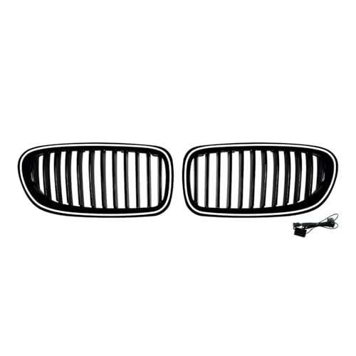 �t�����g�A�b�p�[�o���p�[�t�[�h���b�V���O���� LED ���C�g�t�� �ɓK������ 5 �V���[�Y F10 F11 520i 525i 528i 530i 535i 550i 2011-2017 �t�����g�o���p�[�O����(Single Slat Style)