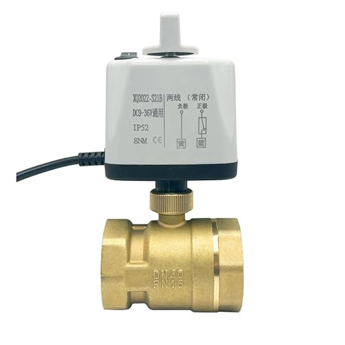 Robinet électrique normalement ouvert en laiton lourd DN20 avec moteur synchrone - 2