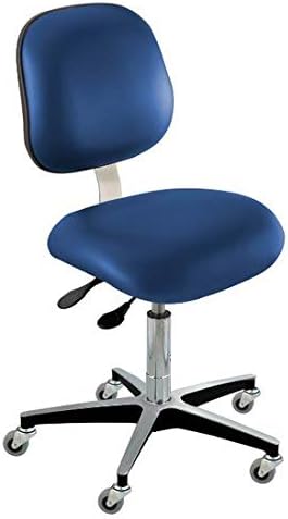 BioFit Upholstered Chair; Ergonomic, Type C, Grade 2 Vinyl, Blue, Desk High 17-22"