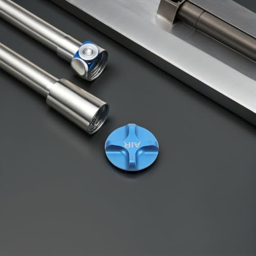 Tapón de válvula de aire para horquilla de bicicleta - Cubierta ligera de aleación de aluminio para válvulas para bicicletas de carretera, fácil instalación y mantenimiento miniatura 5