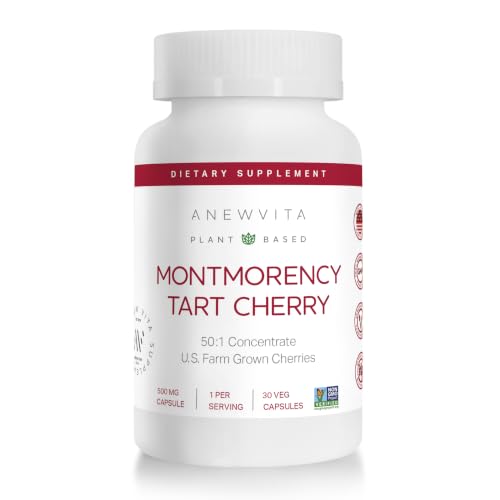 Anew Vita Tart Cherry Extract CherryPURE 50:1 Concentrate 30 Capsules