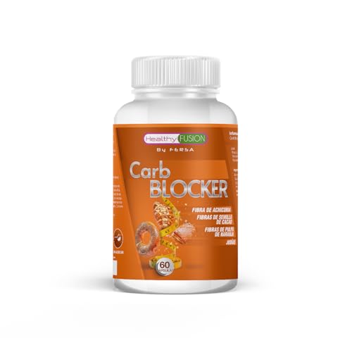 Healthy Fusion - Carb Blocker | Potente Bloqueador de Carbohidratos y Grasas | Pastillas para Adelgazar | Apto para todas las dietas | Semilla de Cacao, Pulpa de Naranja y fibra de Achicoria | 60 caps