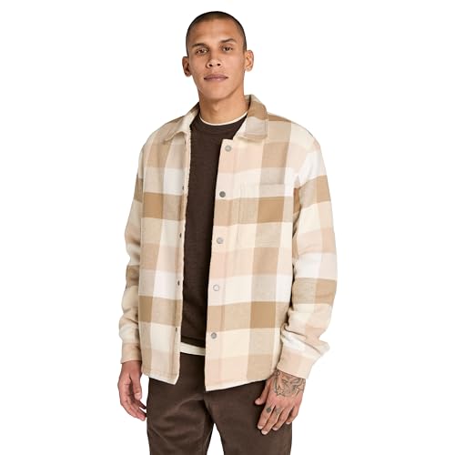Image of Timberland Men's High Pile Lined Overshirt, Angora Yd, XL