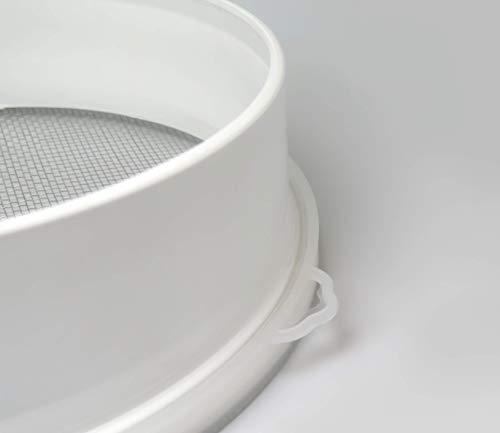Tredoni 23cm/9" Couscous Sieve Strainer - Plastic Sieve Sifter, Stainless Steel 3mm Mesh, Multicolor