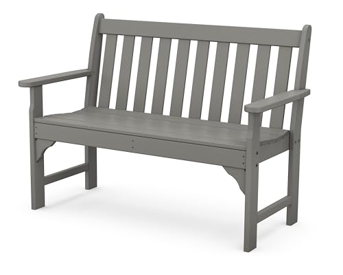 POLYWOOD GNB48GY Vineyard 48' Bench, Slate Grey