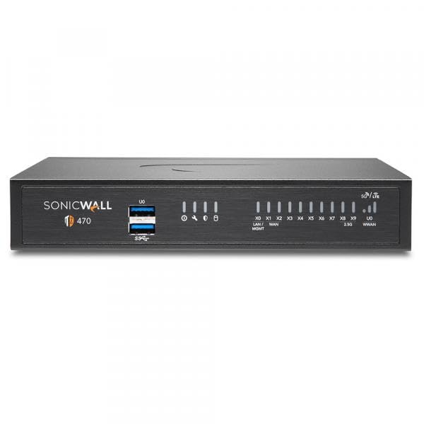 Image of SonicWall TZ470 TotalSecure | 1YR Advanced Edition | TZ470 Gen7 Firewall with 1 Year Advanced Protection Service Suite | High-Performance SMB Appliance with Multi-Gig Security (02-SSC-6794)