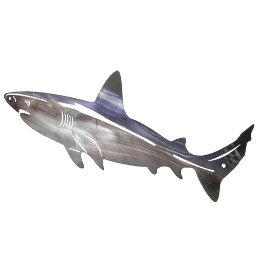 Décoration murale en métal requin Milisten au design artisanal