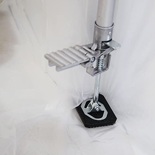 Trimaco 54732 Heavy Duty E-Z Up 12Ft. Dust Containment Pole, 2 Pack, Silver/Black, 24 Foot #TOP3