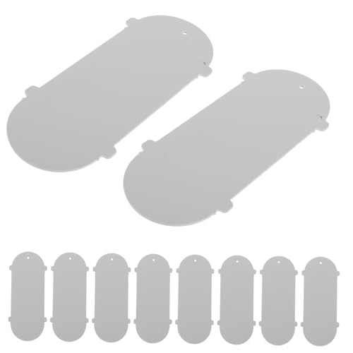 POPETPOP 10個 エアコン排気ホース エアコン部品 モバイルエアコンアクセサリー 塩ビ 白い