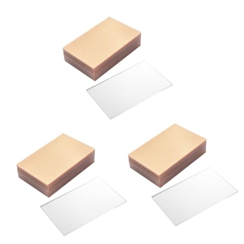 ULTECHNOVO 3 Juegos Lámina Acrílica Transparente Papel De Construcción Marrón Marcador Multi Planchas Metacrilato Transparente Planchas Acrílicas Transparentes Tableros De Acrílico 10 Uds * 3
