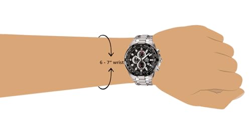 Casio Edifice Chronograph Black Dial Men's Watch-EF-539D-1AVDF (ED369) - Image 3