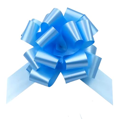 #Commissioniguadagnate<br>5CM Fiocchi Regalo Grandi,60 Pezzi Archi da Regalo Fiocchi,Matrimonio Coccarde Fiocco per Fiocchi Matrimonio per Mazzi di Cesti per Auto per Feste di Natale e Matrimoni Fioristi (Azzurro)