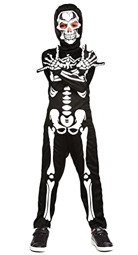 Koatobbor Boys Skeleton Costume Glow In The Dark Halloween Scary Costumes For Kids thumb #3