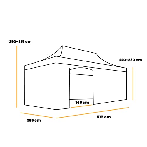 Mc Haus CARPLE - Carpa Plegable Impermeable para Exterior, Azul, 3 x 6 m