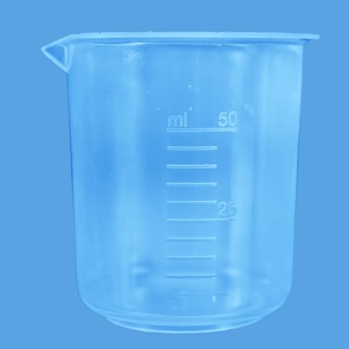 Image of ESAW Multipurpose Measuring Cup /Beaker /Jug Set for Kitchen, Cooking, Science Labs, Baking, Car Service & Schools - BPA-Free Plastic, Set of 4 (500 ml, 250ml, 100ml, 50ml)