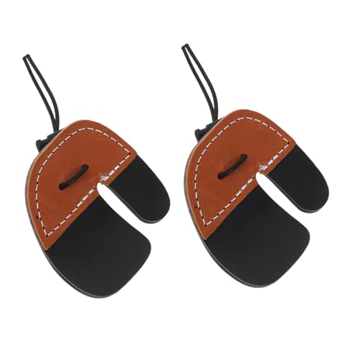 Kisangel 2pcs Adjustable Finger Guards Practicable Double Layer Finger Protective Tabs Elastic Band Finger Guard