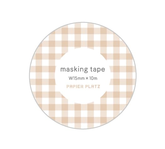 Amazon | パピアプラッツ マスキングテープ ギンガムチェック チェック
