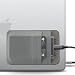 Afterplug 2-Fächer Haftende Festplattenhalterung für Laptop, Aufklebbare Tasche für Externe Portable SSD, HDD, schlanke Maus und Kabel (Klein - passt für SSD)