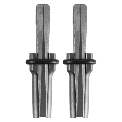 2 Pcs ZONADAH Rock Stone Splitter Hand Tools 18x105mm Dowel Wedges Rock Stone Splitting Tool Heavy Duty Manual Stone Splitter for Sculptors Walkway Demolition Home Renovation
