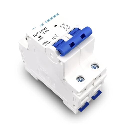 Disyuntor de CA tipo C de 2 polos y 40 A construido con materiales resistentes para redes de 400V 5