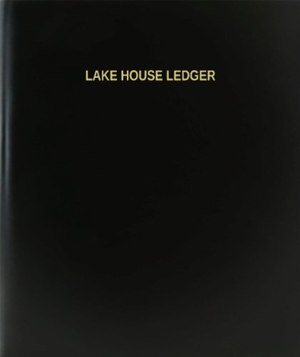 BookFactory Lake House Ledger - 120 Page, 8.5''x11'', Black Hardbound (XLog-120-7CS-A-L-Black(Lake House Ledger))