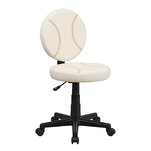 Flash Furniture Baseball Swivel Task Office Chair