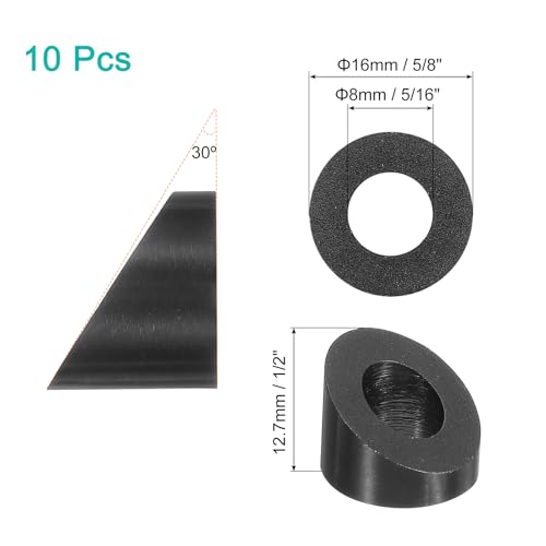 Arandelas de acero inoxidable T316 biseladas a 30 grados para cables de 5/16 2