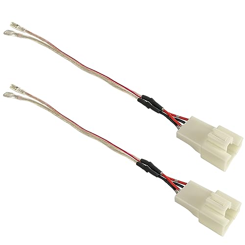Image of Update Car Dash Tweeter Speaker Wiring Harness Replacement for Select Toyota 2007-2021 Tundra, 2003-2020 4 Runner, 2005-2017 Highlander with JBL Speaker Wire Adapter Connector Plug, 2PCS