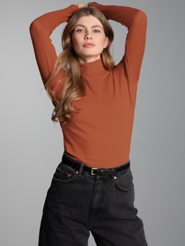 Trigema Damen Rollkragenshirt aus elastischem Feinripp – Ansicht 2