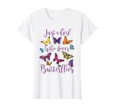 Butterfly Collection Just A Girl Who Loves Butterflies Gift T-Shirt