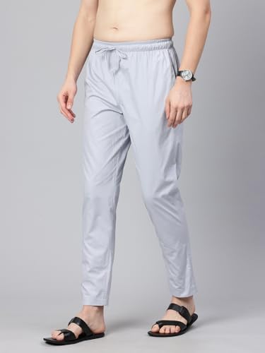 Image of Majestic Man Men's Regular Fit Mid Rise Casual Style Pure Cotton Pyjama Bottom