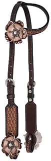 Circle Y Dusty Rose Vintage OneEar Headstall Brown