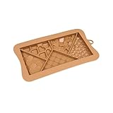 Schokoladen- und Süßigkeitenformen | Silikon in Lebensmittelqualität – tiefe Schokoladenriegel mit leicht trennbarer Trennung, für Trüffel, Brownies, Partygeschenke, Aktivitäten für Freizeit