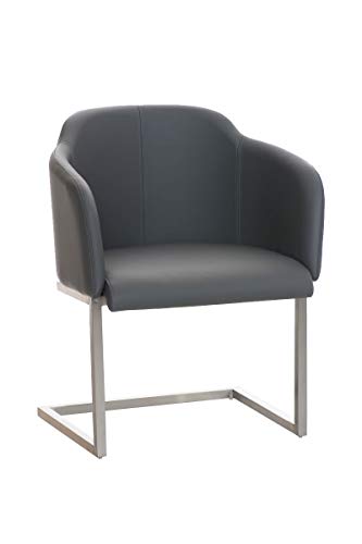 Butaca De Salón Magnus Tapizada En Simil Cuero I Silla De Espera Con Base De Acero Inox. I Silla De Comedor En Estilo Cantiléver I Color:, Color:Gris Butaca De Salón Magnus Tapizada En Simil Cuero I Silla De Espera Con Base De Acero Inox. I Silla De Comedor En Estilo Cantiléver I Color:, Color:Gris