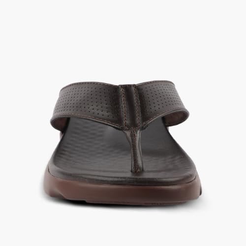 Image of Medifeet Broad Strap Cushioned Leather Slippers for Women