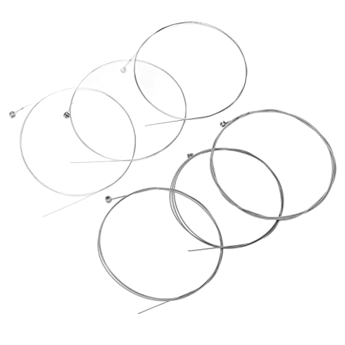 Cordes de guitare électrique, 6 pièces finition brillante Cordes de guitare en acier nickelé pour basse pour apprenants - Les Beatles, Paul McCartney, John Lennon, RIngo Starr, George Harrison Cordes de guitare électrique, 6 pièces finition brillante Cordes de guitare en acier nickelé pour basse pour apprenants