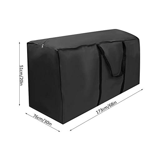 Furniture Storage Bag, 210D Oxford Dust Proof Waterproof Outdoor Furniture Cushion Storage Bag Cover & Oxford Package Bag(173 * 76 * 51) Citizenship by Keenso - Image 7
