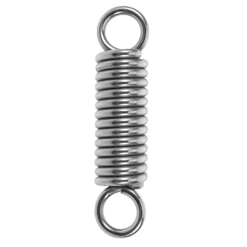 CAXUSD Muelles de Suspensión de Acero Inoxidable para Silla Colgante Resorte Antichoque Extensible Gancho Resistente y Adaptable para Hamacas y Porches para Uso Interior y Exterior