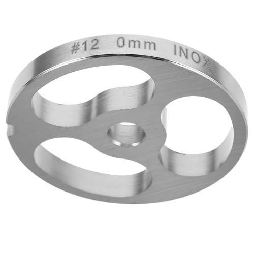 MAGICLULU Placa de Molienda de Acero Inoxidable para Embutidora y Picadora de Carne, Herramienta Versátil para Molinillo de Salchichas, Adecuada para Cocina Doméstica