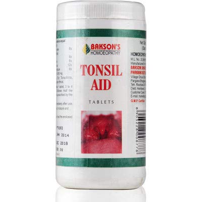 Bakson Homoeopathic Tonsil Aid Tablets - By Shopworld2 (200 Tablets) #TOP2