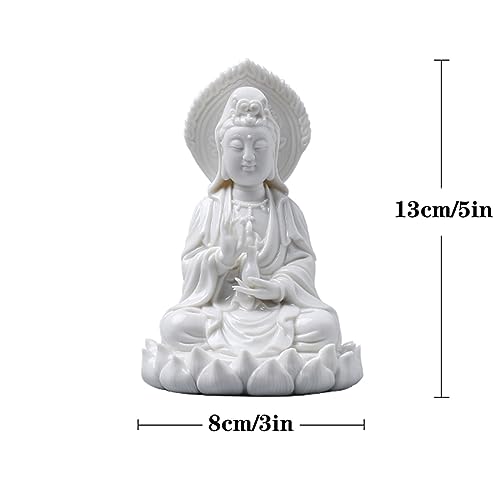 Statue de bouddha en céramique faite main pour déco zen - 3
