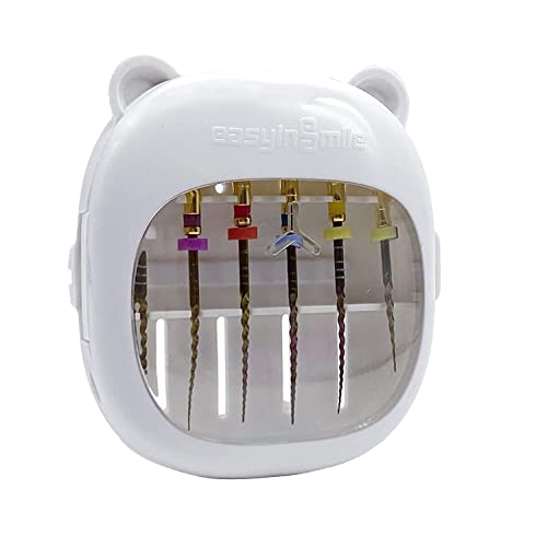 5Pack Dental Root Canal Files Organizer Case Endodontic Management Disinfection Box with Measuring Ruler Dental Sterilization Box