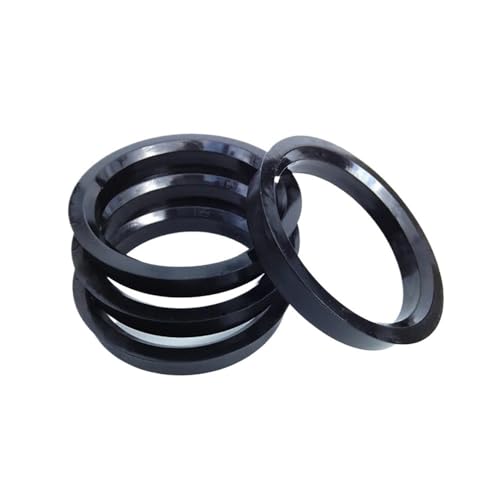 Anneaux de centrage 70,1 mm en plastique noir pour moyeu de roue de voiture x4