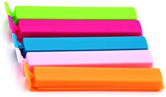 JSSHI 30 PCS Plastic Food Sealing Holder Clips Fresh-Keeping Bag Clips Sealer For Kitchen Food and Snack Bag (4 Inch)