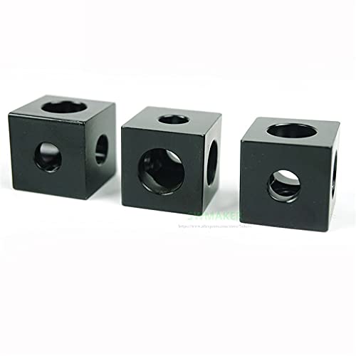 Lysee 3D Printer Parts & Accessories - 10pcs 3D Printer Parts Cube Corner Tee Corner Chassis Corner Prism Connector - (Color: Black)
