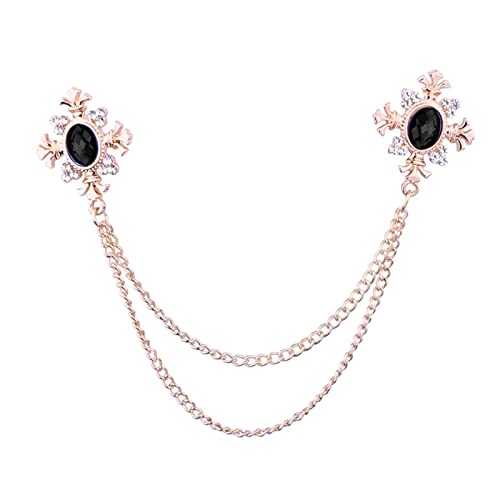 Broche croix strass pour transformer une chemise simple en look habillé