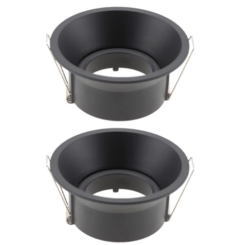 Wzxksoac Lámparas de Techo LED Empotrables Redondas y Cuadradas MR16 GU10, Negro Ajustable.