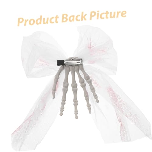 Barrette Halloween épouvantable accessoire cheveux pince squelette