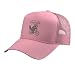 Off to Cause A Kerfuffle Raccoon Bicycle Chaos Trucker Hat with Adjustable Mesh Back, Pink